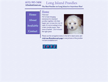 Tablet Screenshot of longislandpoodles.com